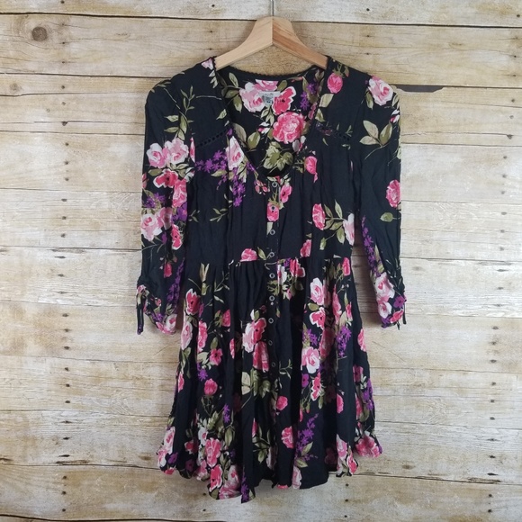 URBAN OUTFITTERS Ecote Lizzie Floral Baby Doll - Picture 2 of 4